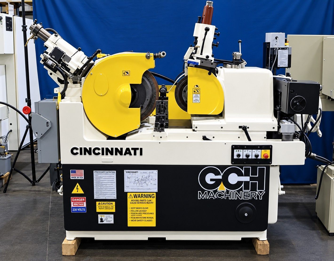 Cincinnati No. 2 Mdl. O-M, centerless grinder, 3.5"/4.75" diameter work rest capacity, 20" diameter x 8" - Image 2
