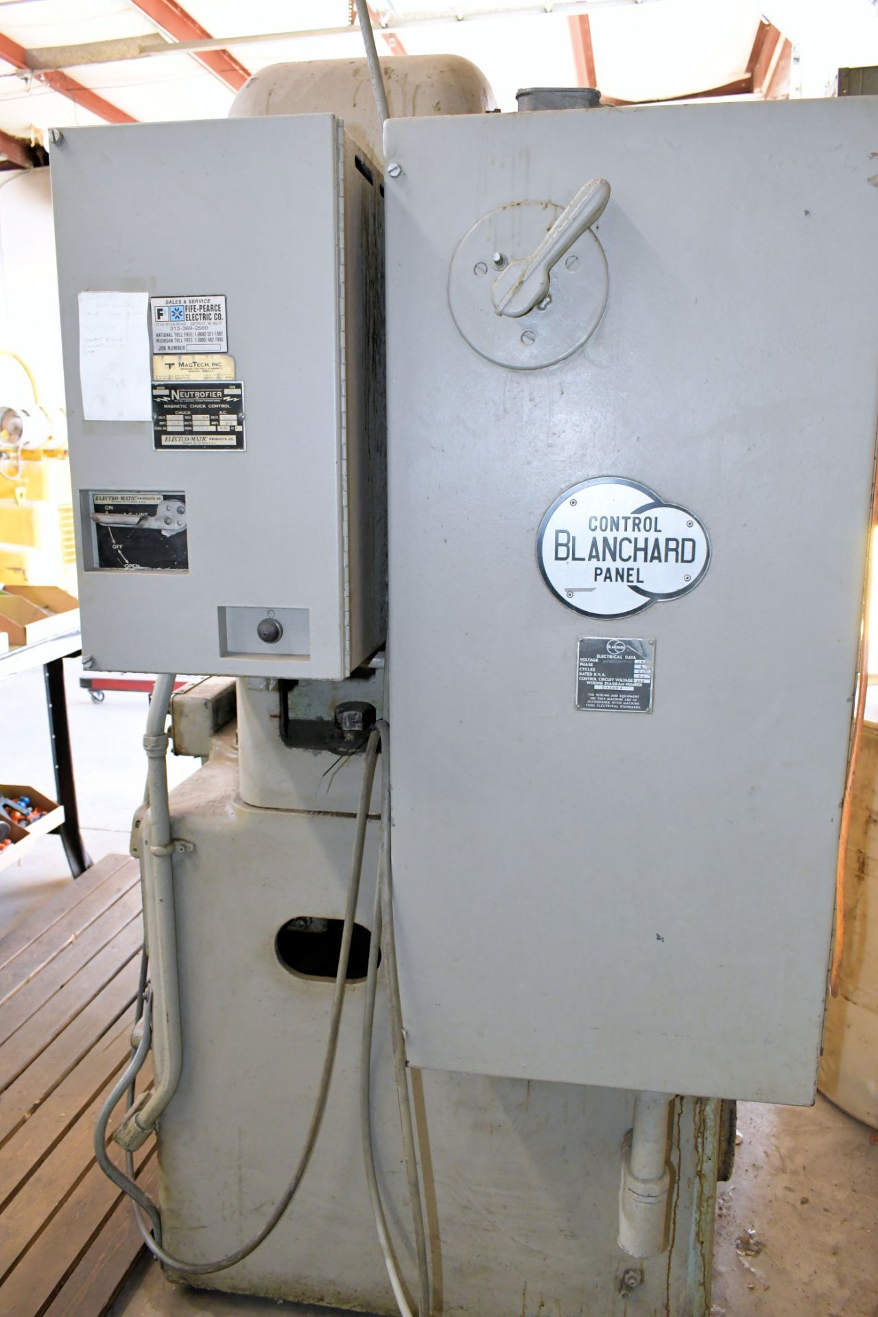 Blanchard #11-16, rotary surface grinder, 20" diameter x 16" H Range, 16" chuck, 11" diameter wheel, 16" - Image 7