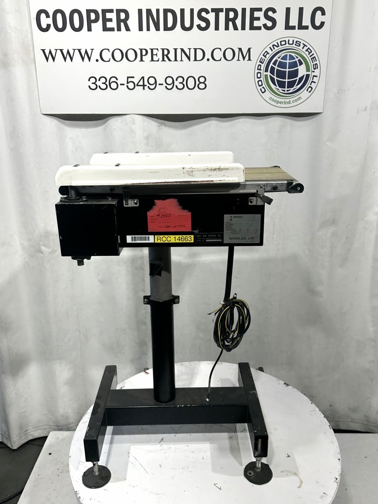 12" wide x 2.4' long, Ishida Heat & Control #RE-W-030-A3/PB, belt conveyor - Image 1