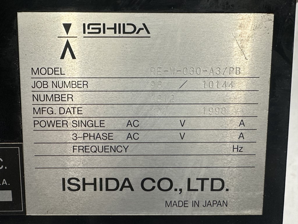 12" wide x 2.4' long, Ishida Heat & Control #RE-W-030-A3/PB, belt conveyor - Image 6