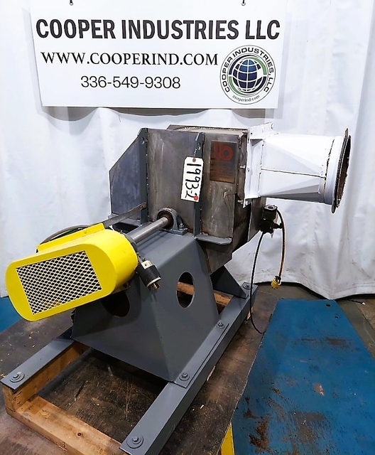 Illinois Blower #9MH, material handling fan, Stainless steel air stream contact parts, 10 HP - Image 1