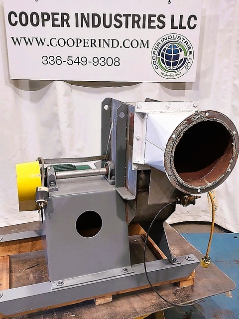 Illinois Blower #9MH, material handling fan, Stainless steel air stream contact parts, 10 HP - Image 2