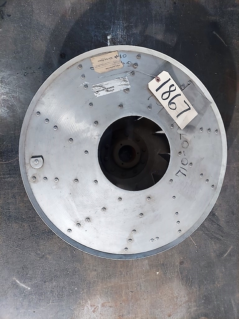New York Blower size 2210A20, pressure blower wheel, w3heel only, unused surplus - Image 1