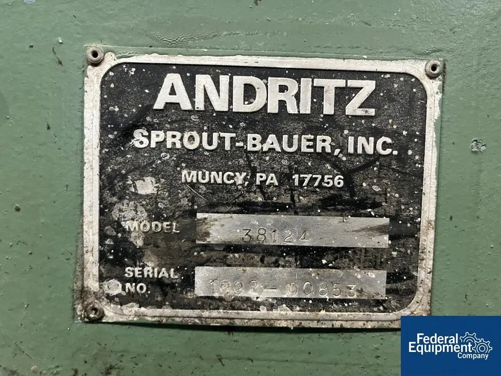 Andritz Sprout #38124, Hammer Mill, 38" diameter x 12" width Grinding Chamber, 125 HP, 460 V - Image 2
