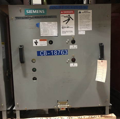 2000 Amp, SIEMENS, 05-GMSG-0063-2000-164, 4760 Volts, 2010, 125 VDC CL/TR/MOT - Image 1