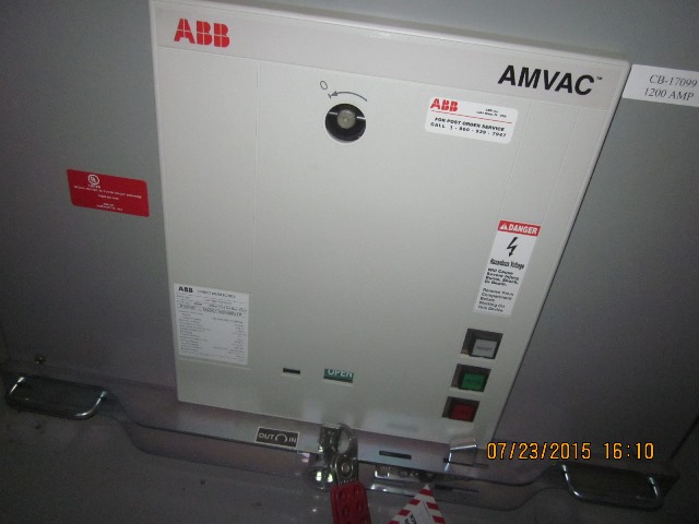 1200 Amp, ABB, AMVAC, 4160 Volts, 2009, ELECTRICALLY OPERATED, UNUSED:1 - Image 1