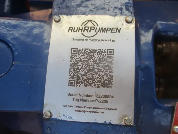 RuhRPumpen #CPO-L, Ansi process pump, Size 1.5x1x8, 2 HP, OH1 open impeller - Image 2