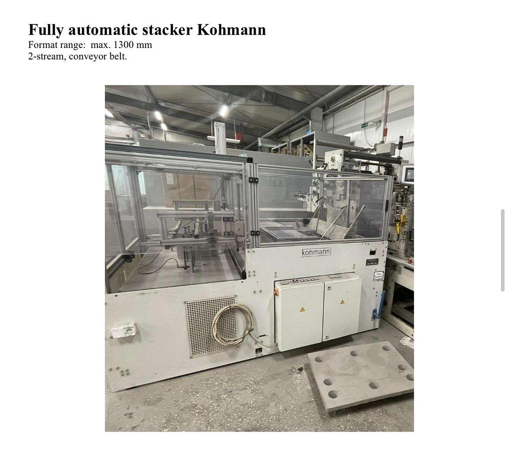 20" Window patching machine for cardboard, Kohmann #F-1100, dual lane, 2015 - Image 2