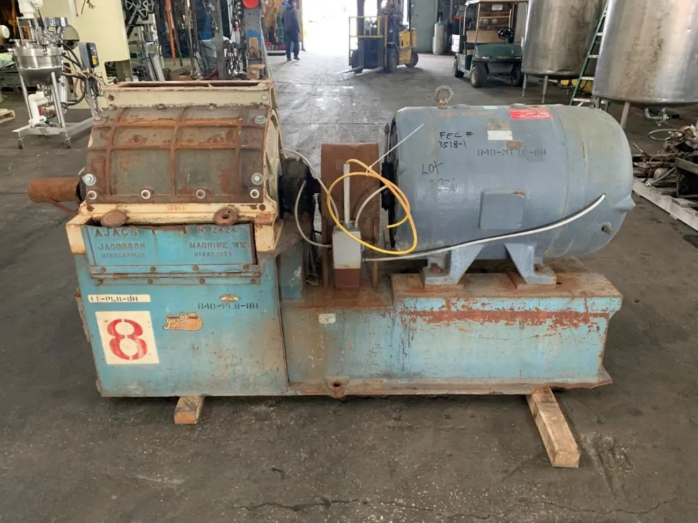 Jacobson #2424, Hammer Mill, Type Ajac, Size 2424, Direct Couple 125 HP Motor, 440 V - Image 2