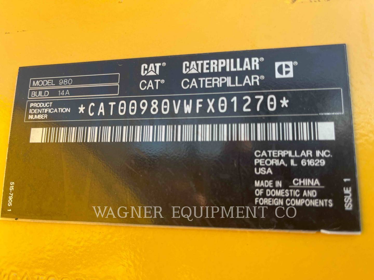 Cat 98014, Wheel Loader, 401 hours, S/N: WFX01270, 2024 - Image 6