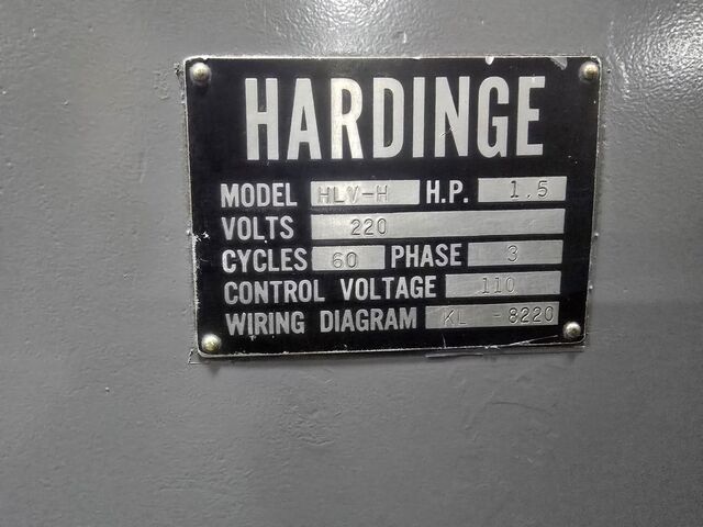 11" x 20" Hardinge #HLV-H, precision toolroom lathe, 6" 3-jaw chuck, 1.25" bore, 1.5 HP, 3000 RPM, tailstock - Image 10