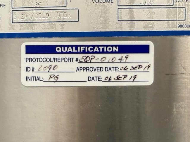 320 gallon Paul Mueller, Stainless steel jacketed tank, 50 psi, dished top & bottom, 1988 - Image 5