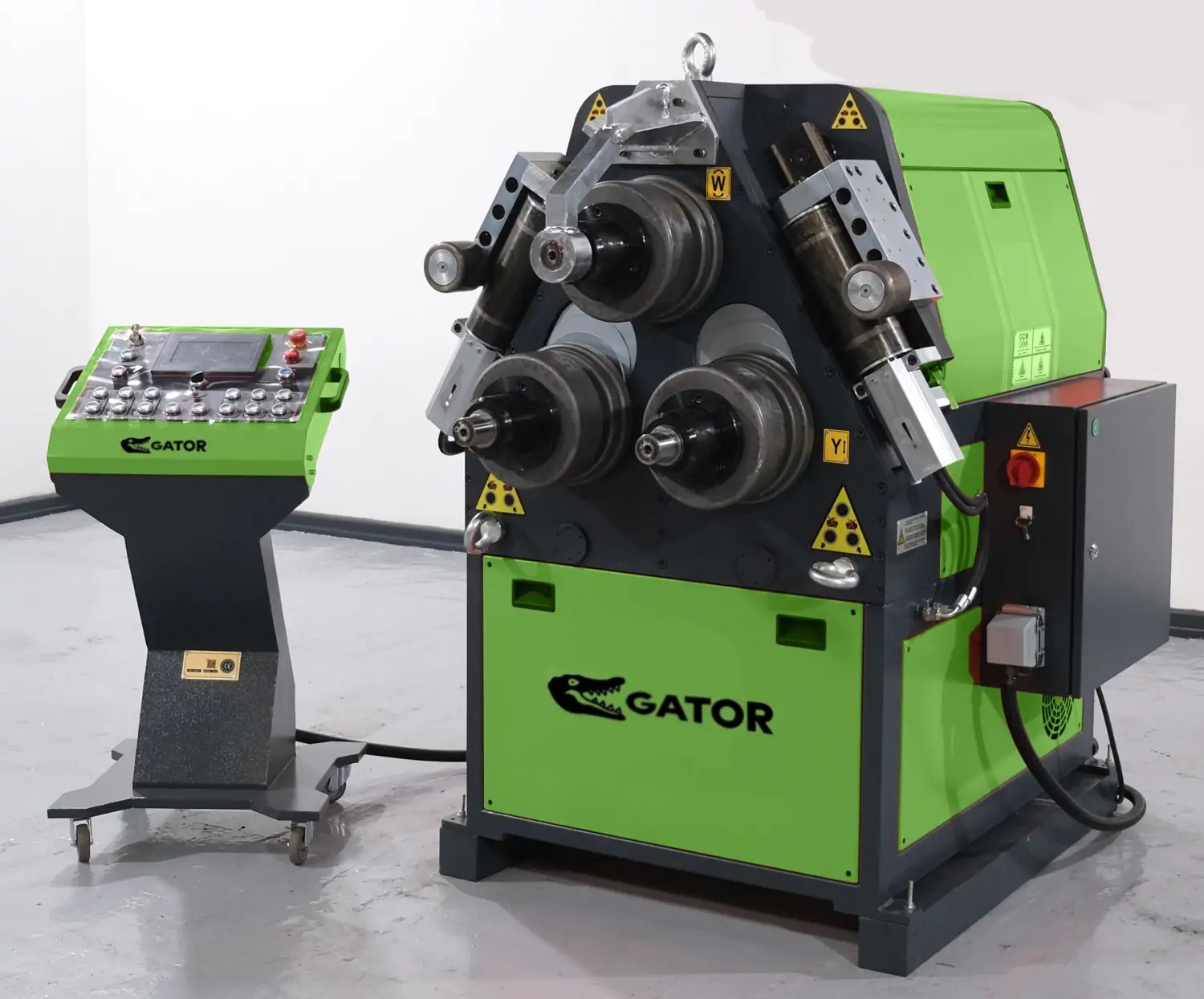 4" x 4" Gator #GAR100, 4x4 capacity, 12.4" roll diameter, 3.94" shaft diameter, 15 HP (5 available) - Image 2