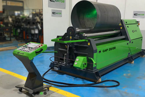 120" x 1/2" Gator #G4P-30/13, 4-roll hydraulic plate roll, planetary guide - Image 2