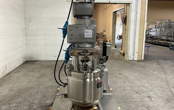 15 gallon Lee #15D12T, Tri-Shaft Turbo Emulsifier Reactor, Stainless Steel, 18" diameter x 13" straight side - Image 4