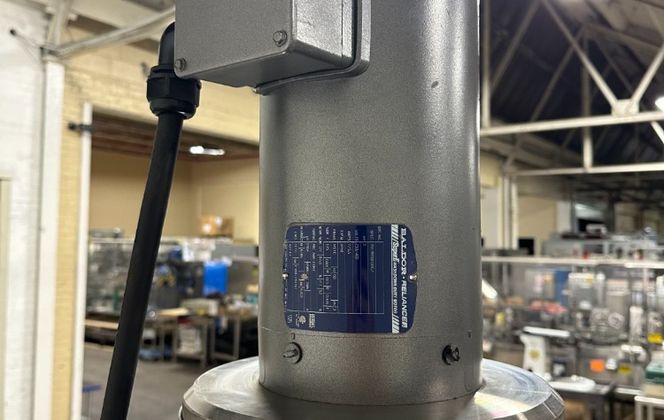 15 gallon Lee #15D12T, Tri-Shaft Turbo Emulsifier Reactor, Stainless Steel, 18" diameter x 13" straight side - Image 6