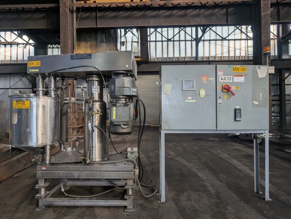 50 gallon Scott Turbon #DAV-50, Planetary Mixer, Stainless Steel, 36 psi @ 210 F Jacket, 20 HP, 1996 - Image 1