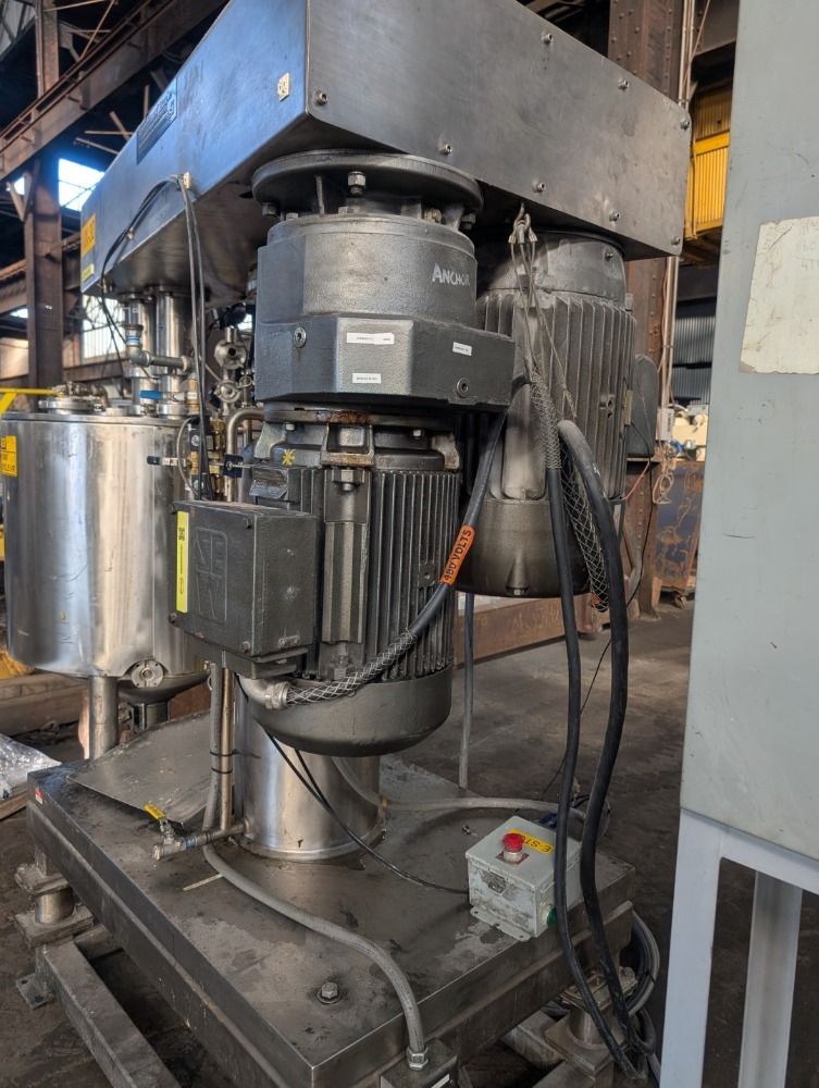 50 gallon Scott Turbon #DAV-50, Planetary Mixer, Stainless Steel, 36 psi @ 210 F Jacket, 20 HP, 1996 - Image 7