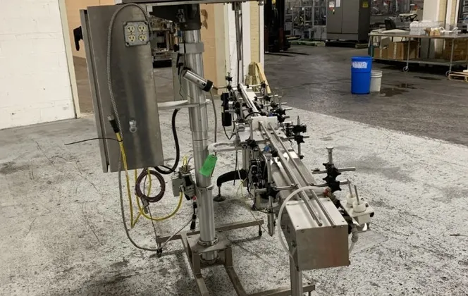 Per-Fil #Micro-SCW, loss in weight powder fill, 1-Head, 10-15 CPM, 96" L Bottle Conveyor, 120 V, 2012 - Image 5