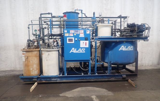 Alar #Flex-O-Star-200, Batch Dewatering Filter System, 3.1 sq.ft. Filter Area, 12" diameter x 12" Face Drum - Image 1