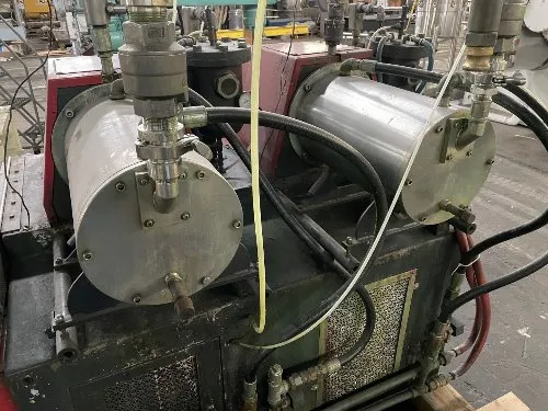 Premier #HM15II, Dual Chamber Media Mill, 15 Liter Dual Jacketed Chambers, 20 HP, 460 V, 1984 - Image 4