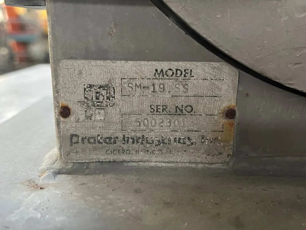 Prater #SM-19.Stainless Steel, Stainless Steel Fine Grinder Mill, 7.5 HP, 208-230/460 V - Image 3