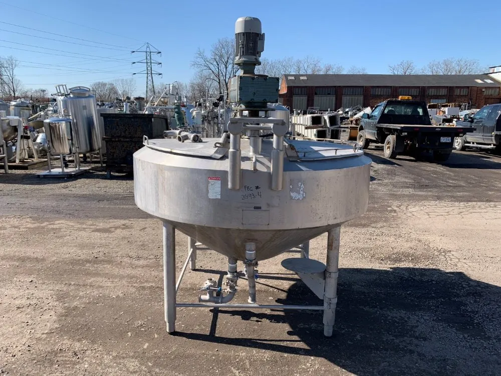 300 gallon APV Crepaco, Stainless Steel Kettle, 64" diameter x 14" straight side, 75 psi @ 350 F Jacket, 3 - Image 1