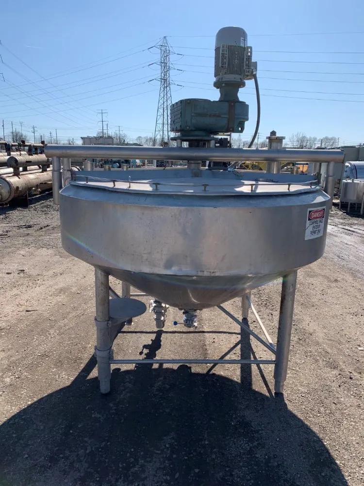 300 gallon APV Crepaco, Stainless Steel Kettle, 64" diameter x 14" straight side, 75 psi @ 350 F Jacket, 3 - Image 5