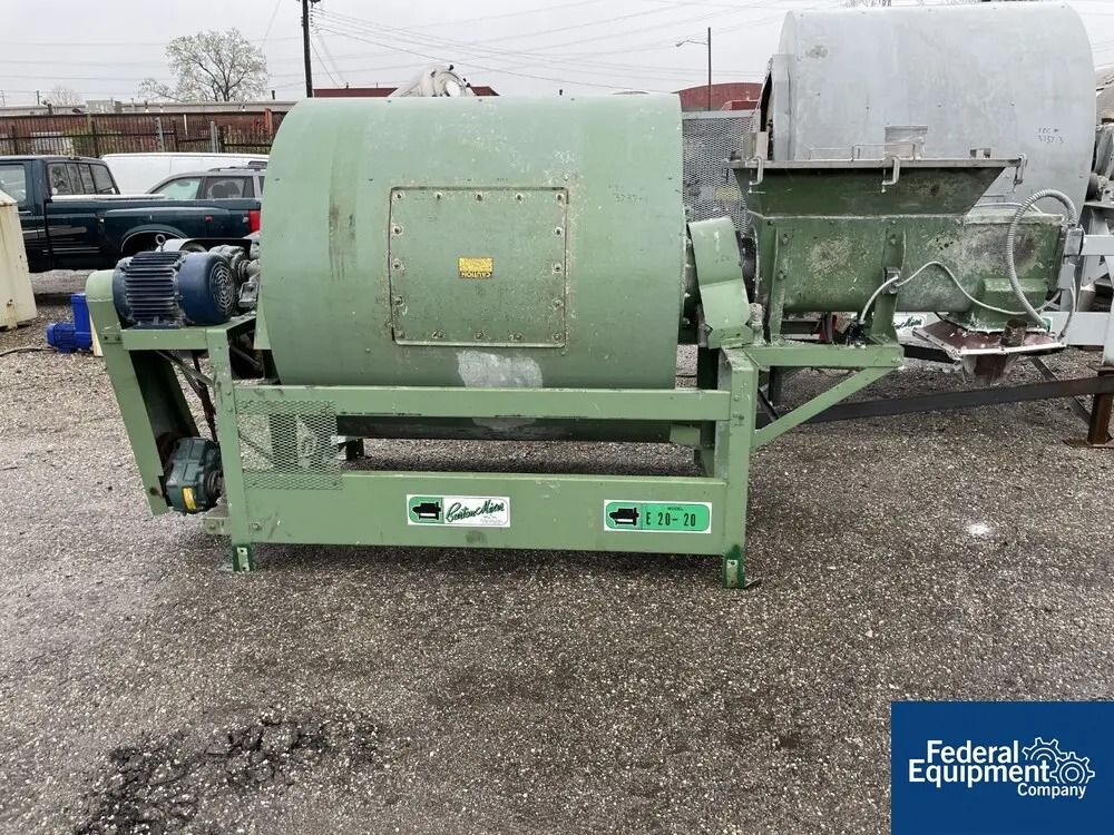 67 cu.ft. Burton #EC20-20, Mixer, carbon steel, 4000 lb. capacity, 58" diameter x 60" L Drum, 7 HP - Image 1