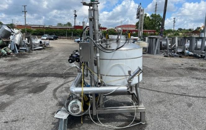 CIP Skid w/ Stainless Steel Tank, 5 HP Circulation Pump, 230/460 V - Image 2