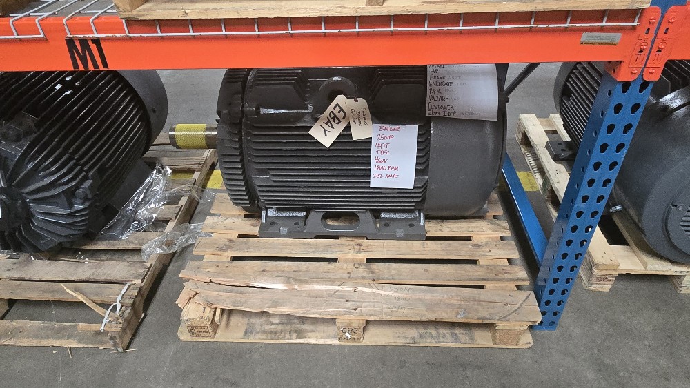 250 HP 1800 RPM Baldor, Frame 447T, TEFC, 460 Volts - Image 1