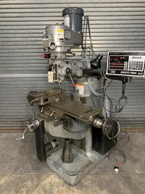 Bridgeport #Series-I ProtoTrak Plus CNC milling machine, 9" x42" table, 2 HP, 1988 - Image 1