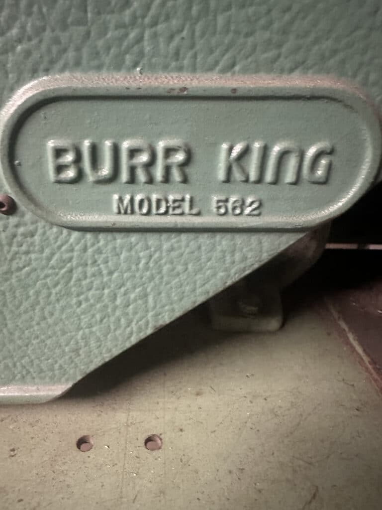 1" x 42" Burr King #562, pedestal belt sander, 1/2 HP, 480 V. - Image 5