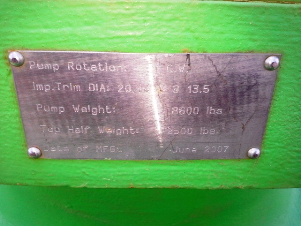 11667 GPM @ 1624' TDH, Sulzer #HSB, 14x14x23, split case pump, 3580 rpm, 2007 (4 available) - Image 5