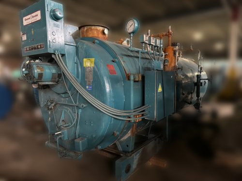 200 HP Cleaver-Brooks #CB700-200-200, Packaged Steam Boiler, 200 psi, 8,369,000 BTU/H, nat gas, 10 HP blower - Image 1