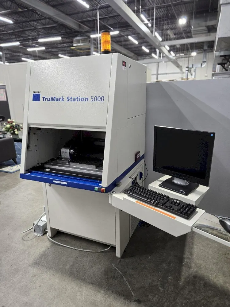Trumpf #TruMark-Station-5000, Rotary Laser Marker, Rotary Axis, Auto Door, 115/230 V, 2 kW, 2008 - Image 1