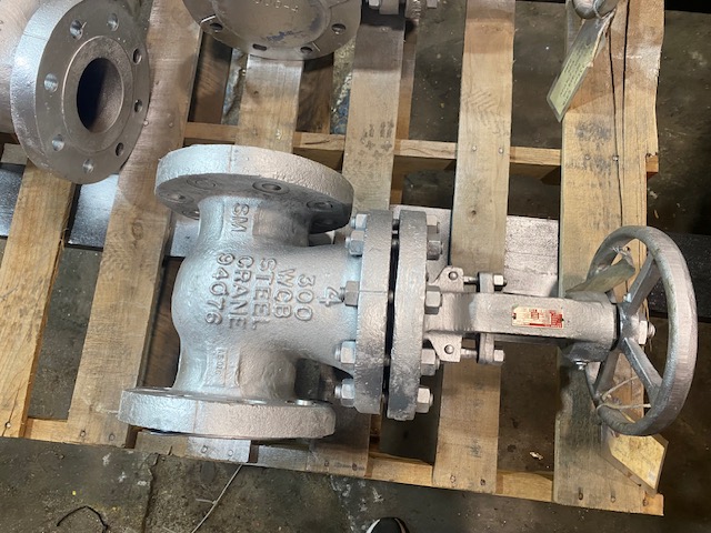4" Crane #Class-400, steel manual ball valves, 1990, lot of 3 - Image 5