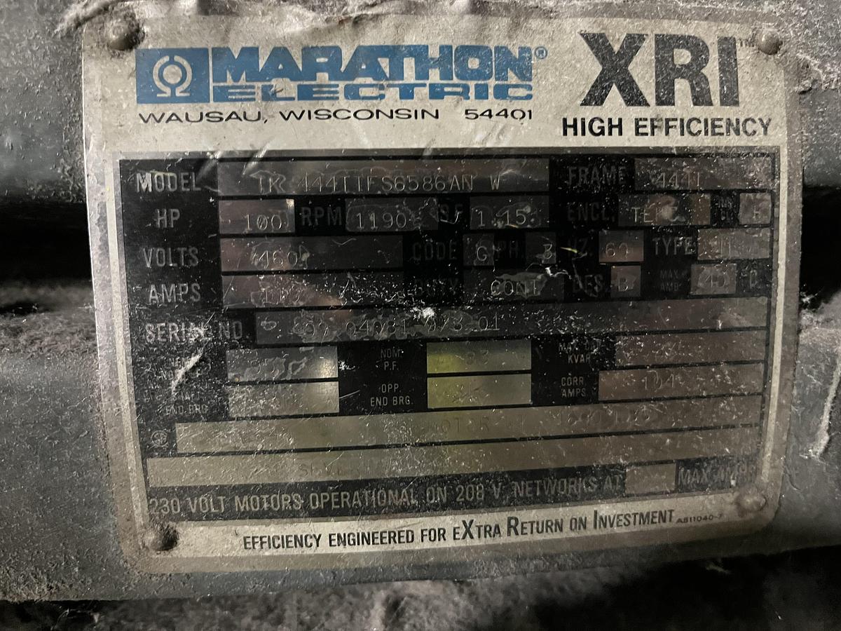 Jordan refiner with 100 HP Marathon motor (2 available) - Image 2