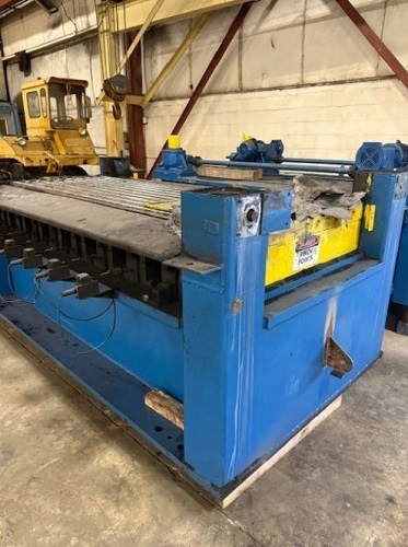 96" x .25" DBI, 4-hi precision leveler, 19 work rolls, 3" roll diameter, motorized tilt, 2 gear boxes - Image 2