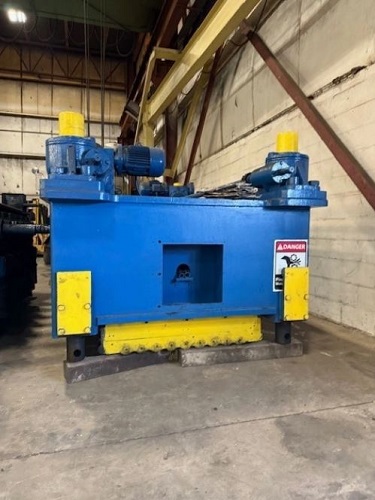 96" x .25" DBI, 4-hi precision leveler, 19 work rolls, 3" roll diameter, motorized tilt, 2 gear boxes - Image 5