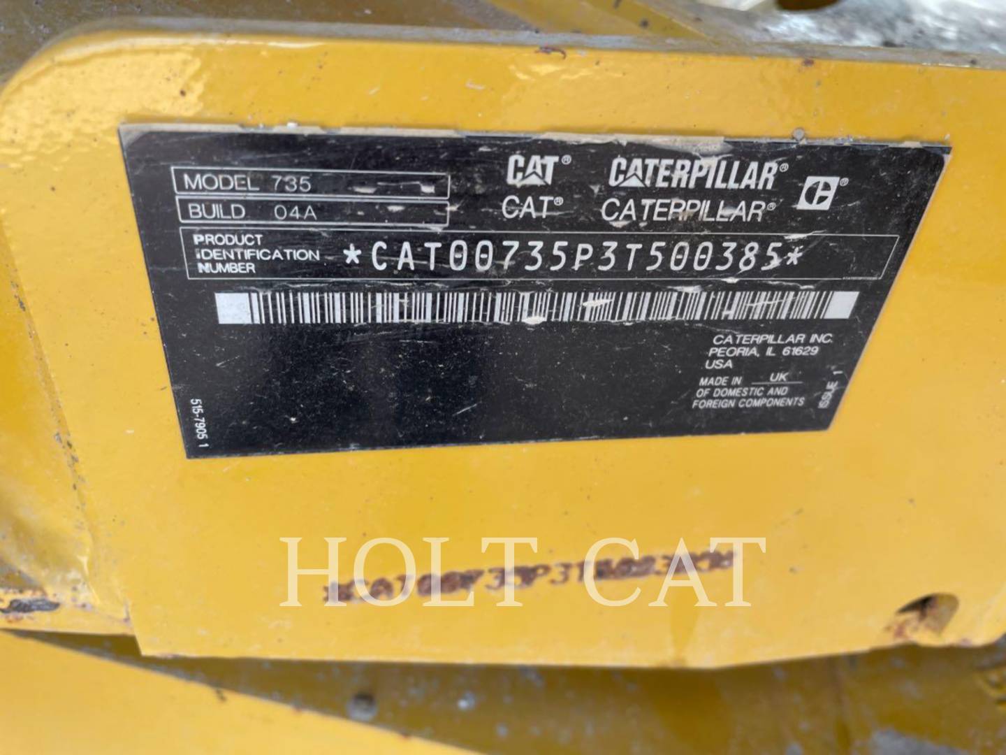 Caterpillar 735, Articulated Truck, 1809 hours, S/N: 3T500385, 2023 - Image 5