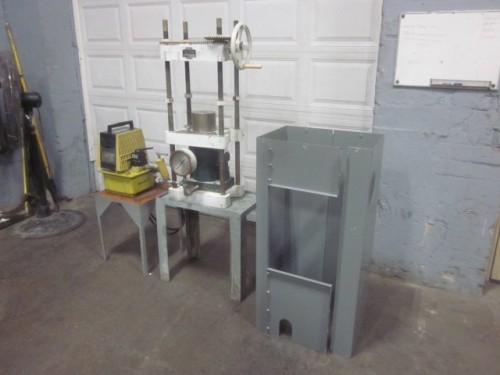 50 Ton, Loomis #341-50A, 4-post hydraulic press, upacting, 7" stroke, 14" x 14" platen, 1 HP - Image 2