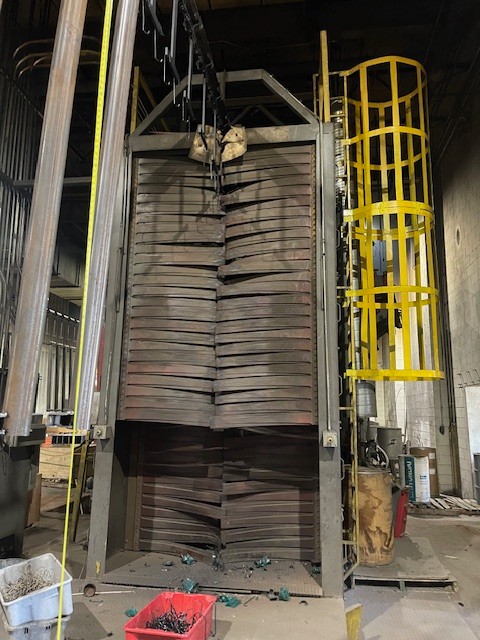 Wheelabrator shot blast machine w/ dust collector for sale - Image 5