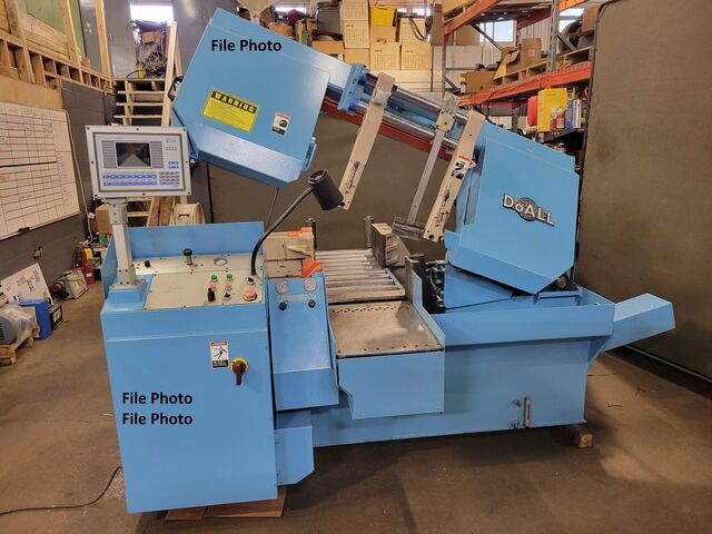 14" x 16" DoAll #C-4100NC, prog automatic horizontal band saw, 40-360 FPM, 1.5" x 0.05" x 183" blade, 21" - Image 1