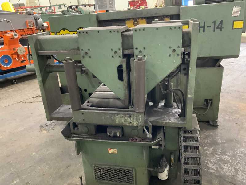 14" x 14" Hyd-Mech #H-14A, horizontal band saw, 15' 4" x 1-1/2" blade, power down feed, 60-350 SFM - Image 7