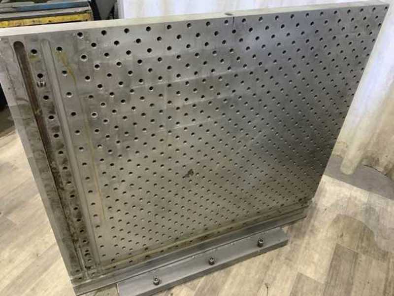 43-1/2" x 42" x 24" Drilled & tapped angle plates, 2-1/4" face thickness - Image 3