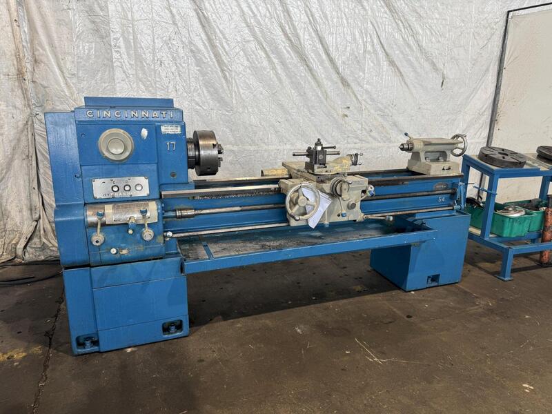 17" x 54" Cincinnati #17-Hydrashift, engine lathe, 10" 3-jaw chuck, tailstock, quick change tool post - Image 2