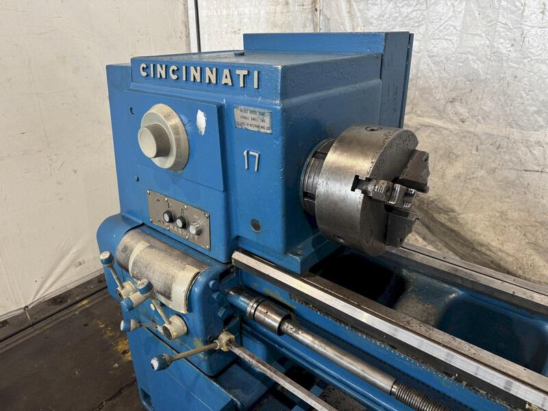 17" x 54" Cincinnati #17-Hydrashift, engine lathe, 10" 3-jaw chuck, tailstock, quick change tool post - Image 3