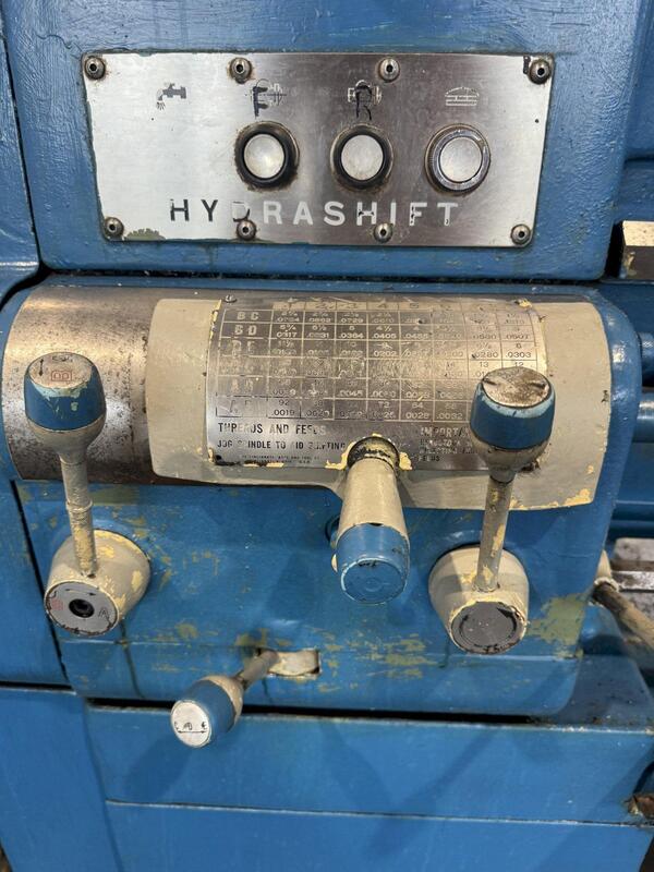 17" x 54" Cincinnati #17-Hydrashift, engine lathe, 10" 3-jaw chuck, tailstock, quick change tool post - Image 6