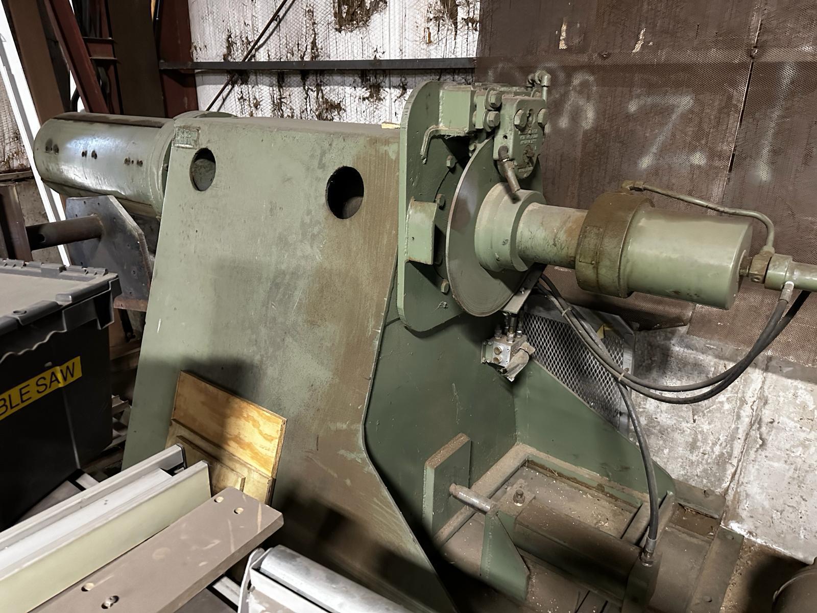 20000 lb. Loopco uncoiler, 36" width, 60" outside dimensions, 16"-20" ID, hydraulic expansion, 4 leaf mandrel - Image 2